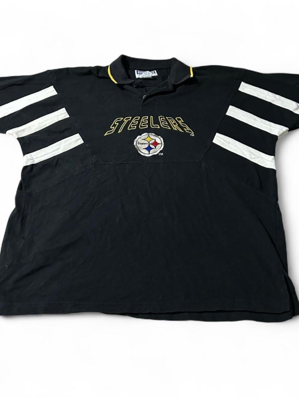 Starter Pittsburgh Steelers Polo Size Large NFL Football Vintage 90s